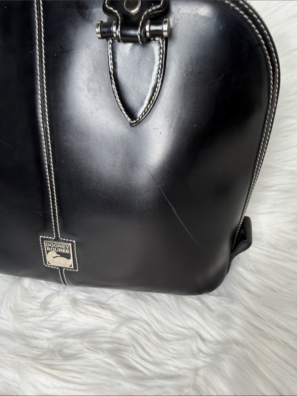 vintage Dooney & Bourke Toiny domed satchel handbag - Picture 2 of 10
